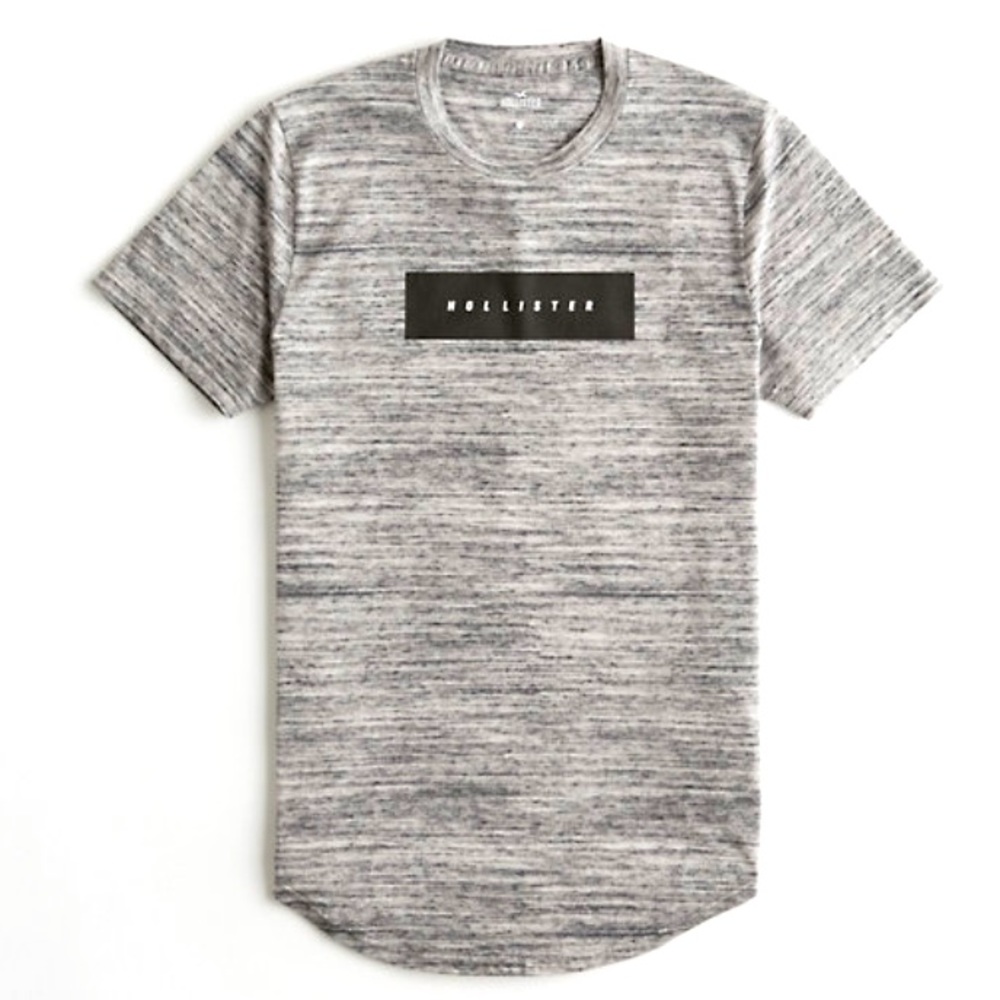 📸 New Guys Hollister Print Graphic Hem T-Shirt